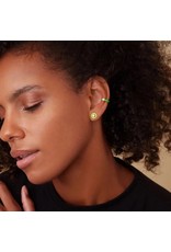 Neon zirkonia stud oorbellen