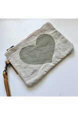 Liefe Handgemaakte harten clutch bag