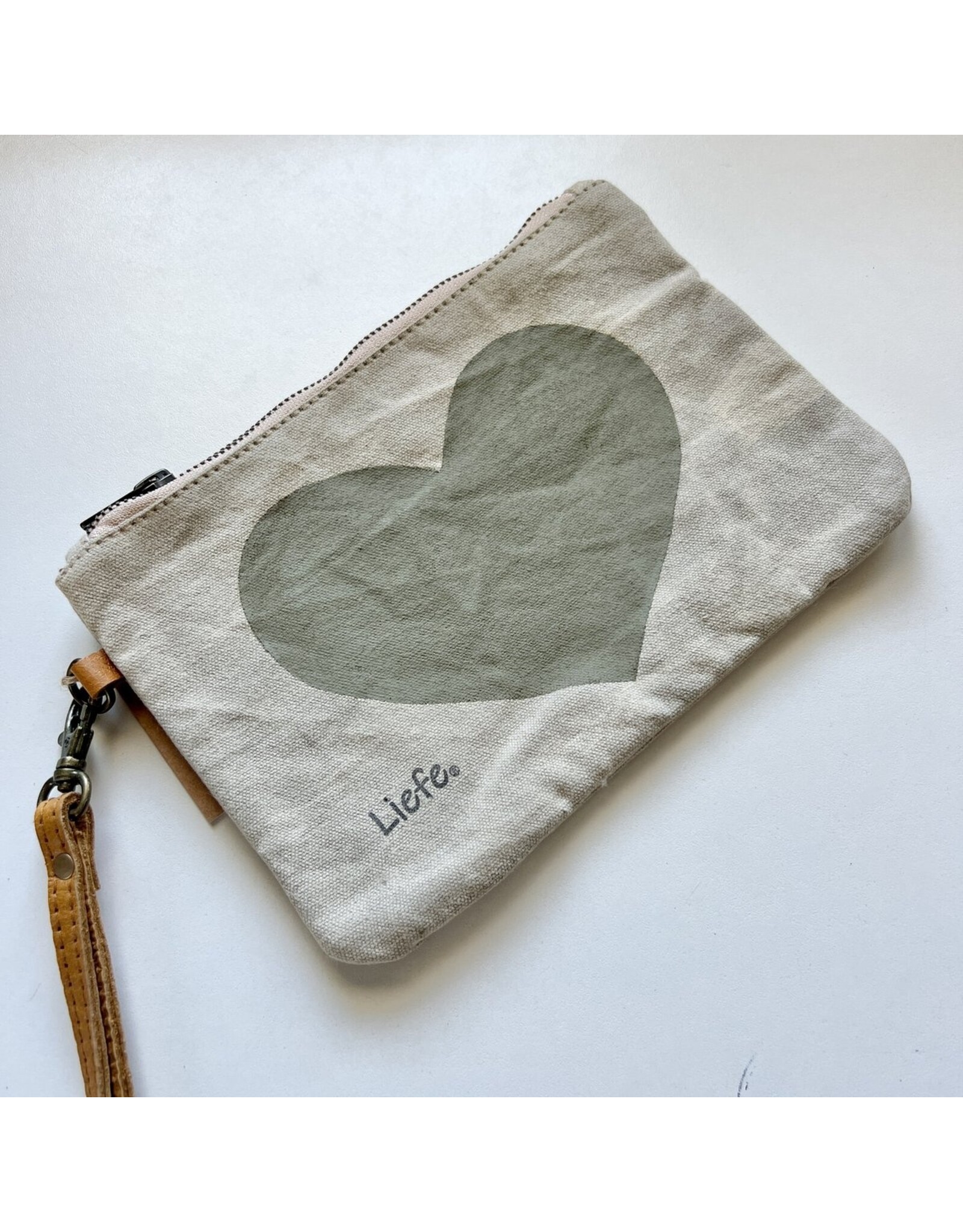Liefe Handgemaakte harten clutch bag