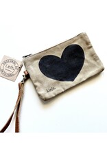 Liefe Handgemaakte harten clutch bag