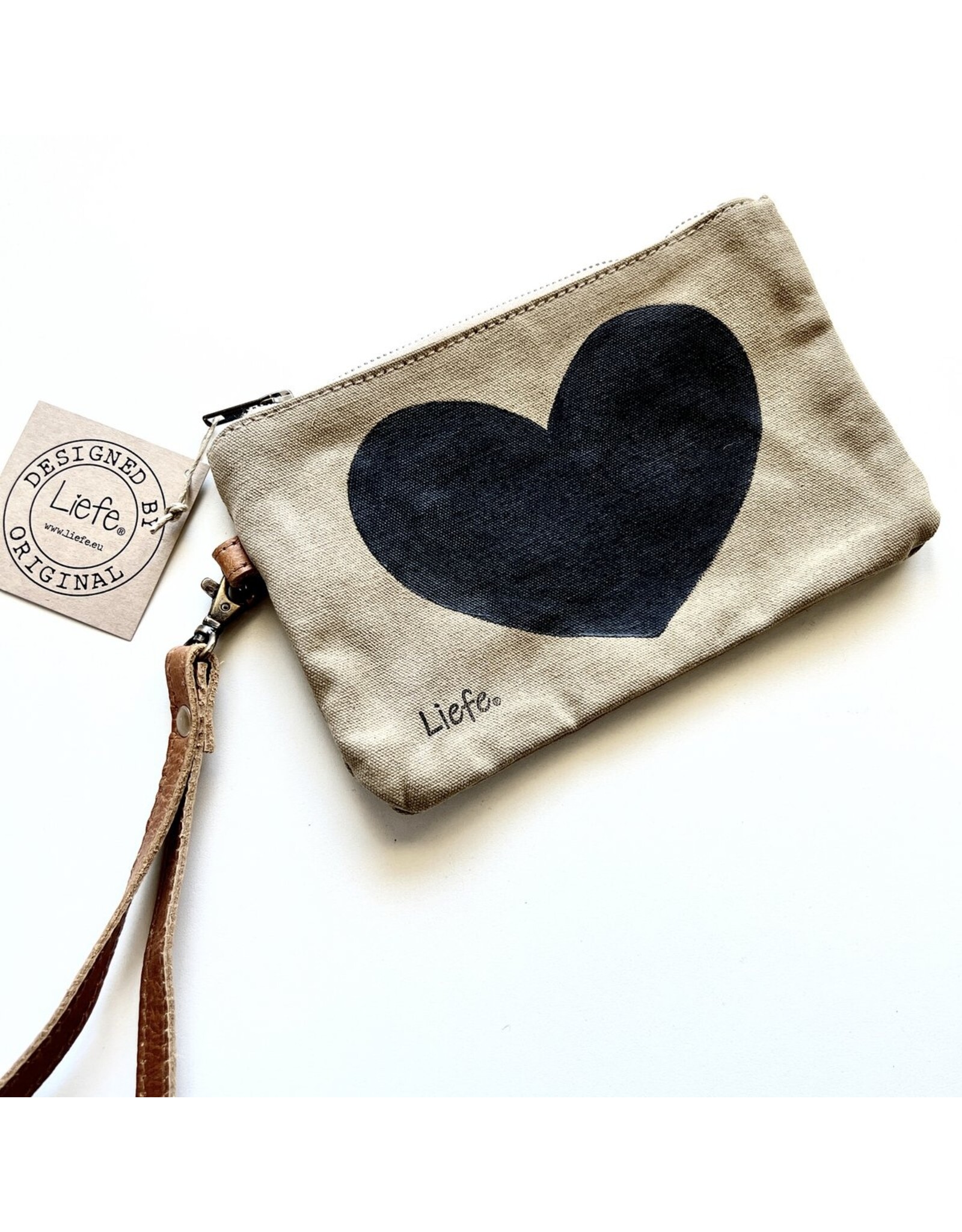 Liefe Handgemaakte harten clutch bag