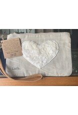 Liefe Handgemaakte harten clutch bag