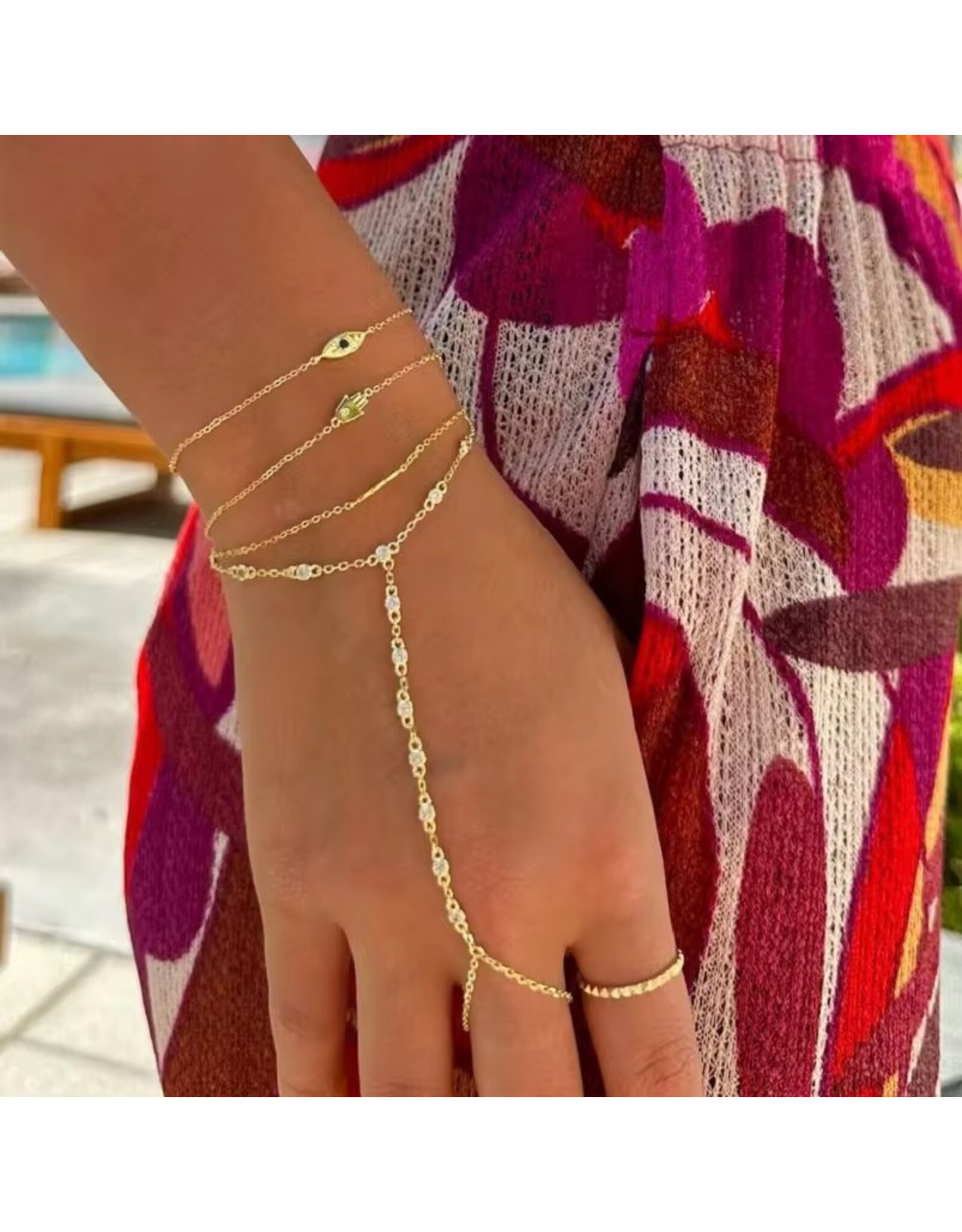 Zirkonia ring bracelet