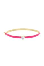 Neon met sprankelende zirkonia hart armband