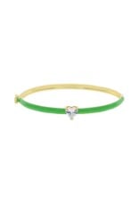 Neon met sprankelende zirkonia hart armband