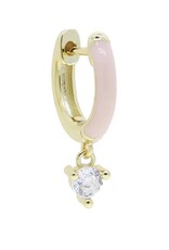 Neon sparkle  huggie  oorbellen