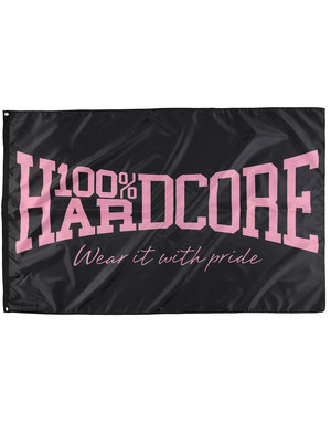 100% Hardcore 100% Hardcore Vlag 'The Brand' Pink