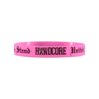 100% Hardcore Wristband 'United We Stand' (Pink)