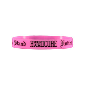 100% Hardcore 100% Hardcore Polsbandje  'United We Stand' (Roze)