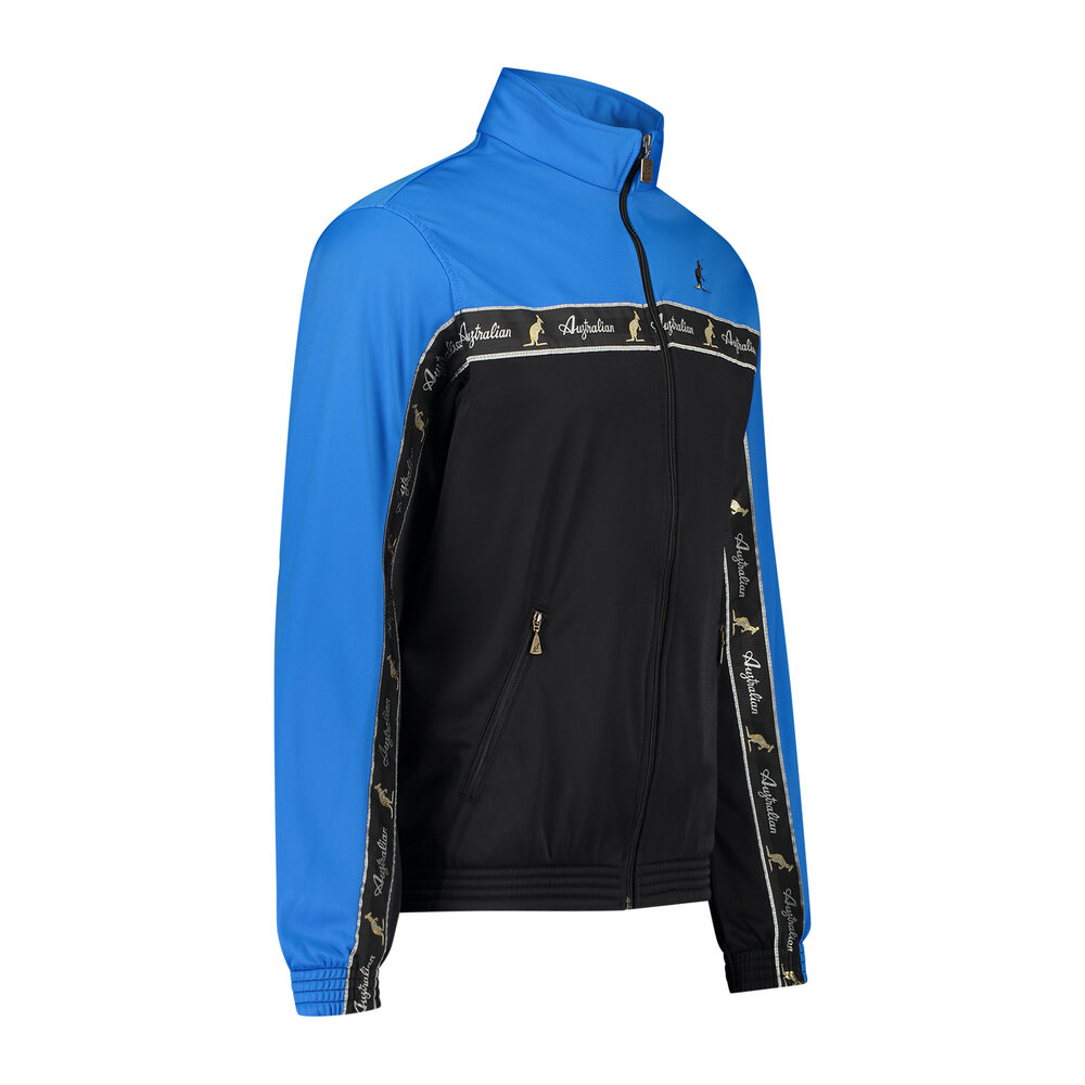 Australian Australian Duo Track Jacket with tape (Capri Blue/Black)
