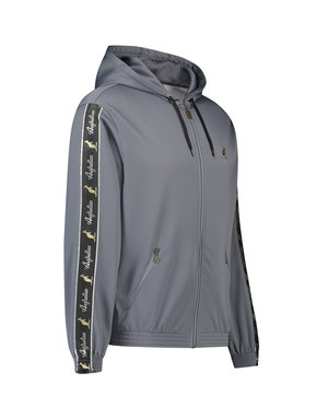 Australian Australian Hooded Track Jacket with tape (Steel Grey/Black)