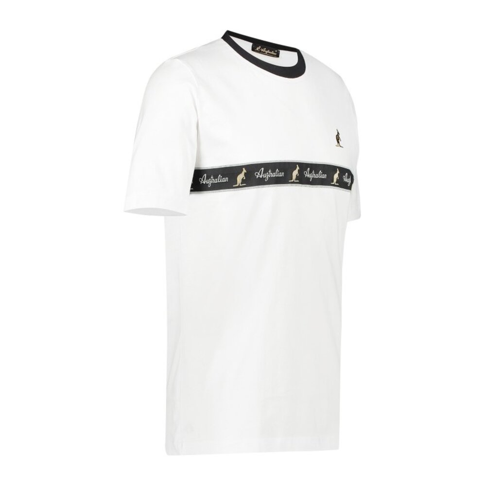 Australian Australian T-Shirt Jersey with tape (White/Black)