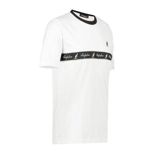 Australian Australian T-Shirt Jersey with tape (White/Black)