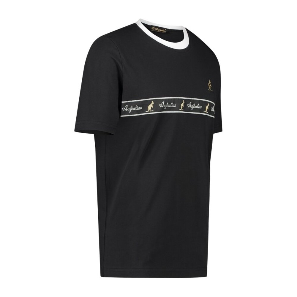 Australian Australian T-Shirt Jersey with tape (Black/Black)