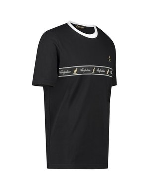 Australian Australian T-Shirt Jersey met chest bies (Black/Black)