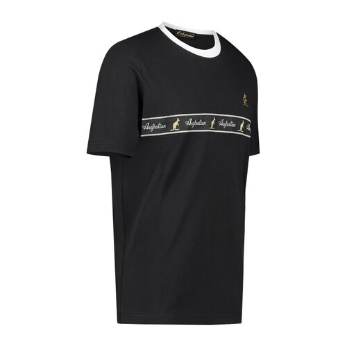 Australian Australian T-Shirt Jersey with tape (Black/Black)