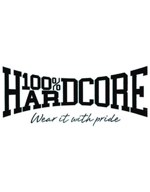 100% Hardcore 100% Hardcore Car Sticker 'Black'