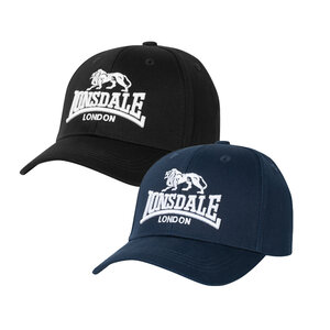 Lonsdale Lonsdale Cap 'Wiltshire' 2-Pack Black/Dark Navy