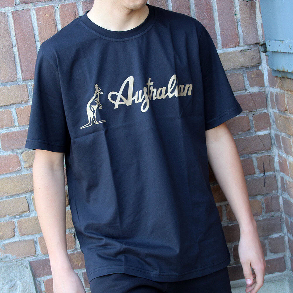 Australian Australian Logo T-Shirt Jersey (Black/Brass)