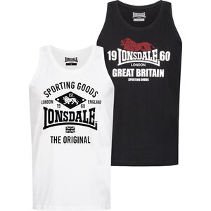 Lonsdale Lonsdale Slim Fit Singlet 'Biggin' (2-Pack)