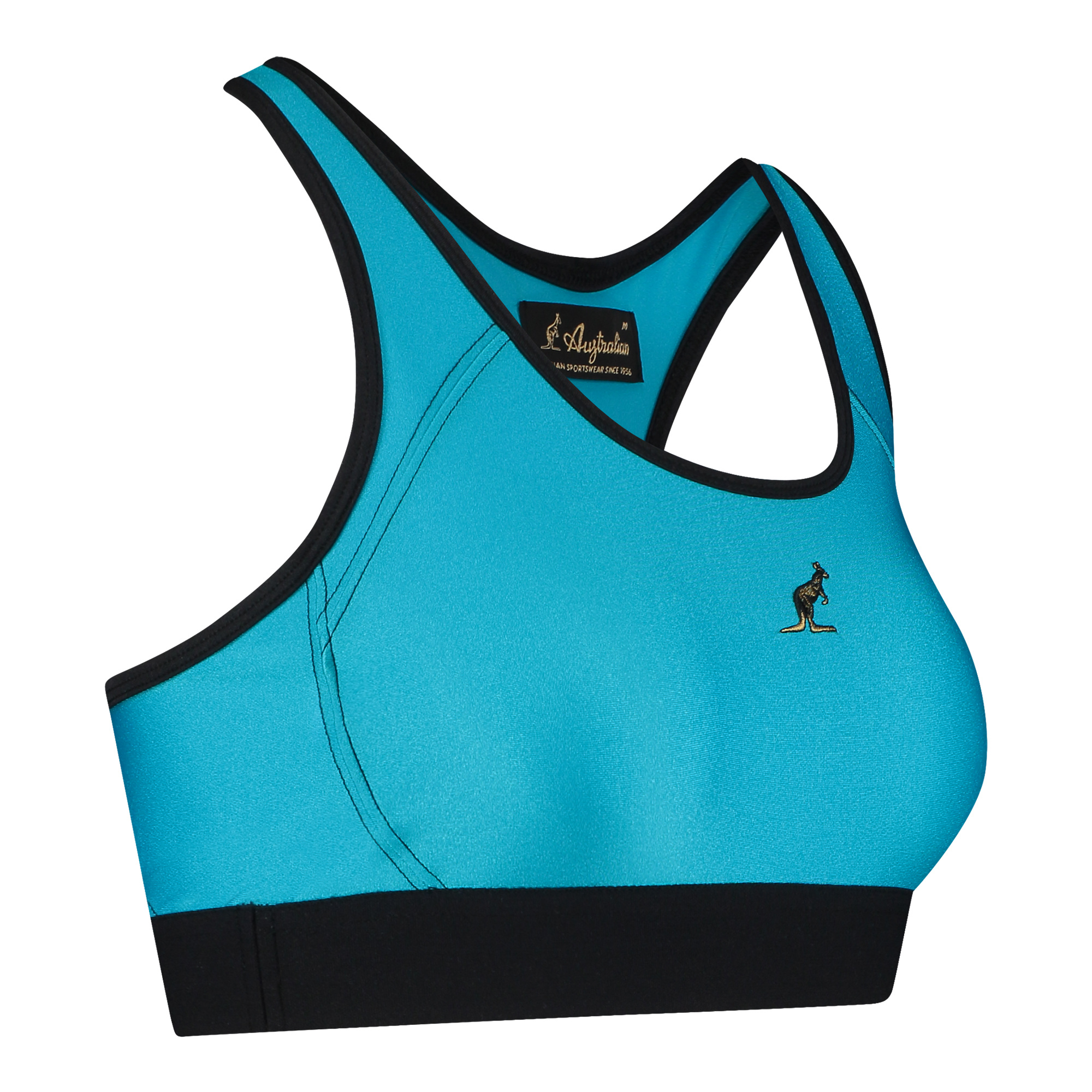 Australian Tanktop mit kurzem Schnitt Damen Gabberwear Glossy) - (Turquoise für