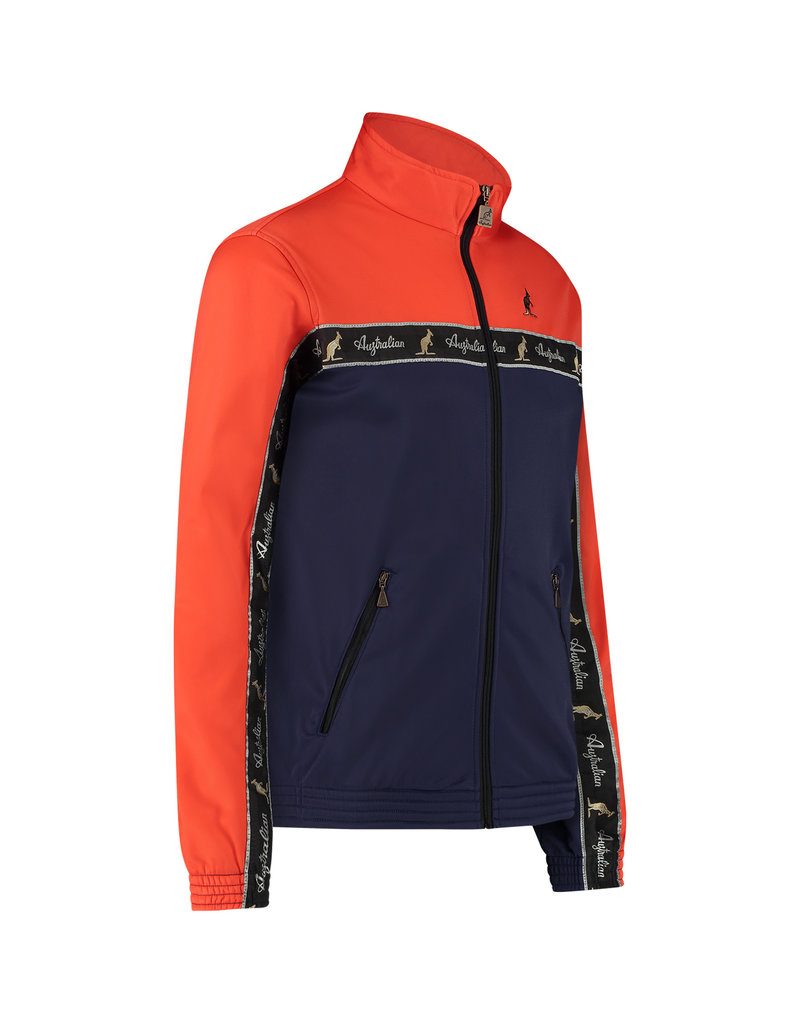 Australian Australian Duo Track Jacket with tape (Lava/Cosmo)