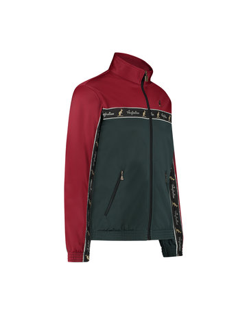 Australian Australian Duo Track Jacket with tape (Bordeaux/Woods Green)