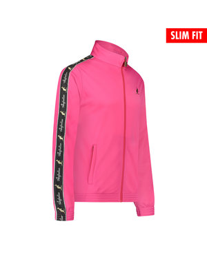 Australian Australian Uni Fit Trainingsjasje met bies (Fuxia/Black)