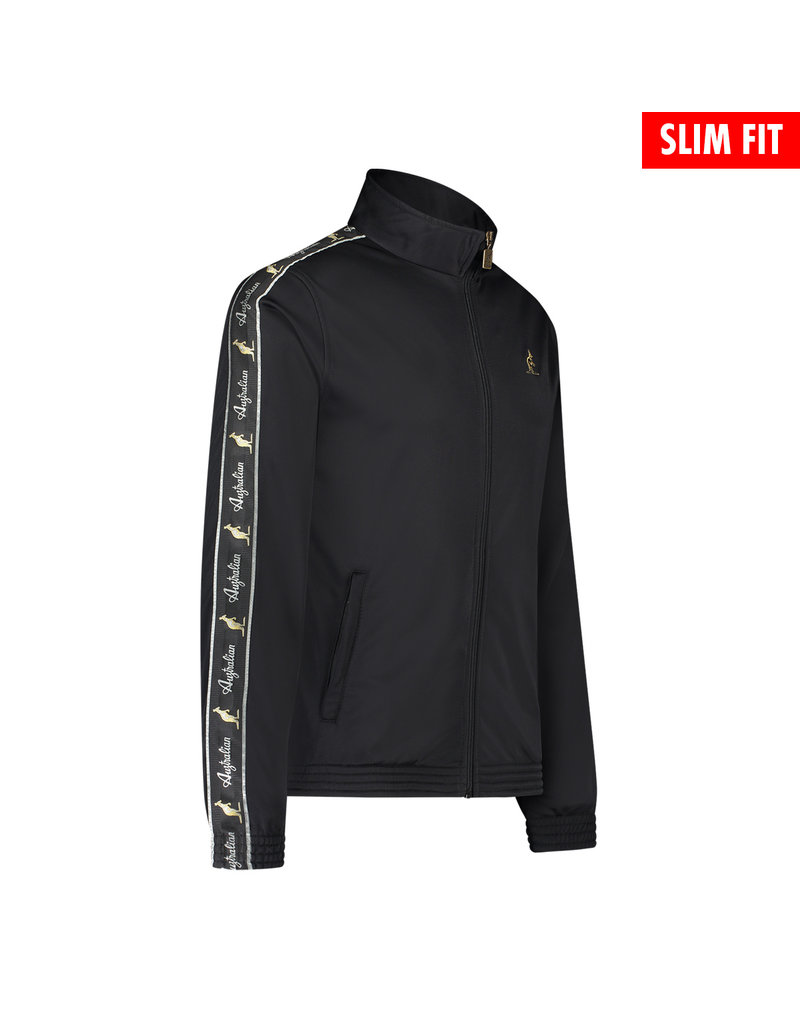 Australian Australian Uni Fit Trainingsjacke mit Streifen (Black/Black)