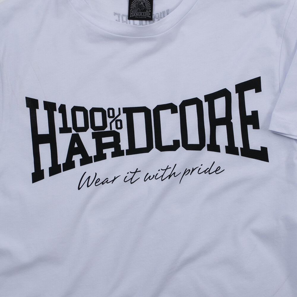 100% Hardcore 100% Hardcore T-shirt 'The Brand' White