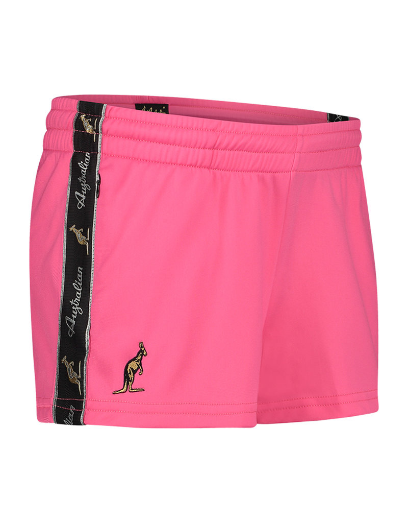 Australian Australian kurze Sporthose für Damen mit Streifen (Pink Sorbet/Black)
