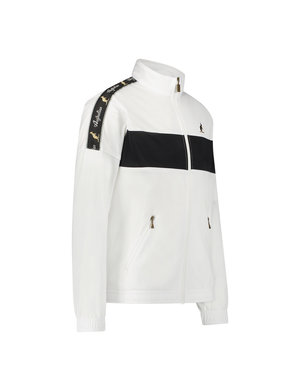 Australian Australian Color Block Track Jacket with tape (White/Black)