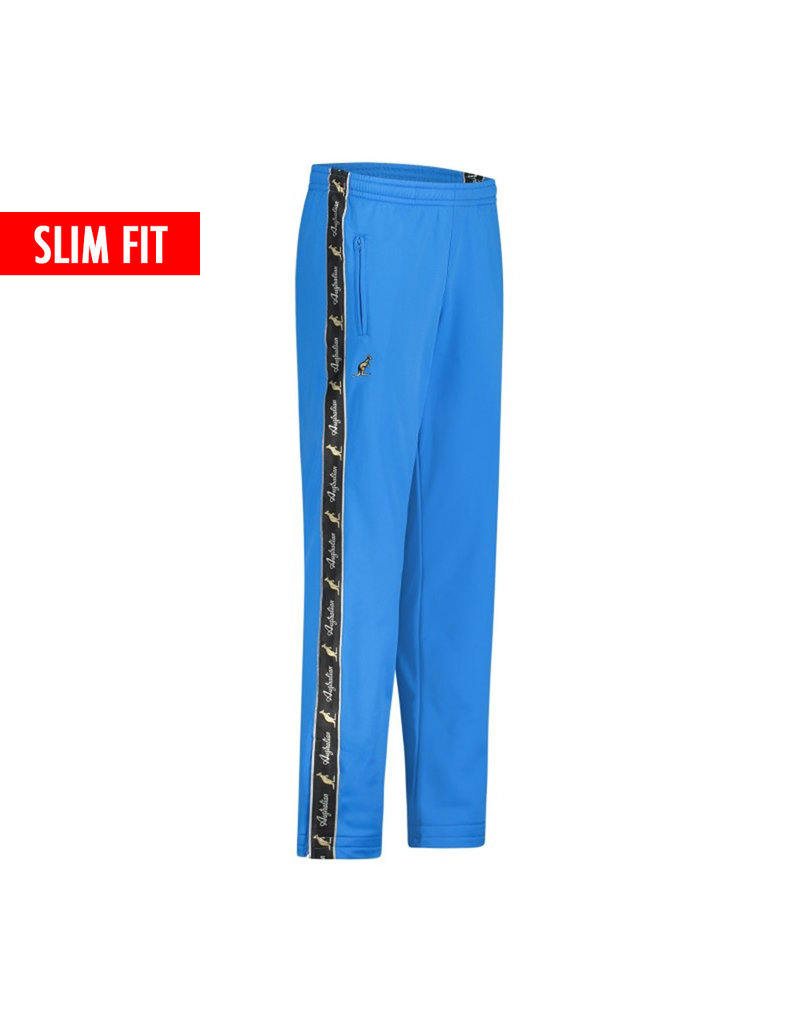 Australian Australian Fit Track Pants with tape (Capri Blue/Black)