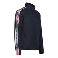 Australian Slim Fit Trainingsjasje met bies 2.0 (Navy/Red)