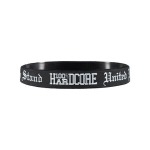 100% Hardcore 100% Hardcore Polsbandje 'United We Stand' (Zwart)