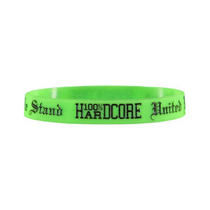 100% Hardcore 100% Hardcore Polsbandje 'United We Stand' (Neon Groen)
