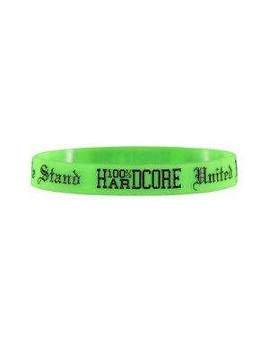 100% Hardcore 100% Hardcore Wristband 'United We Stand' (Neon Green)