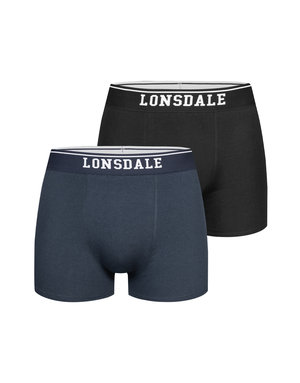 Lonsdale Lonsdale Herren Boxershorts Doppelpack (Navy/Black)