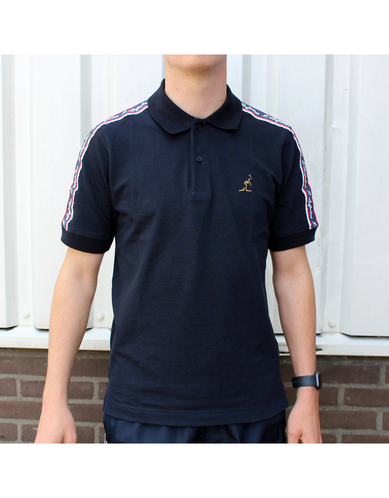 Australian Australian Polo Slim-Fit with tape (Navy/Red)