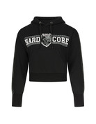 100% Hardcore 100% Hardcore Frauen Cropped Hoodie 'Oldschool'