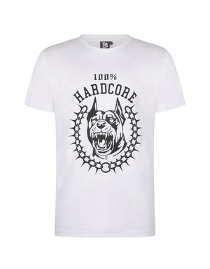 100% Hardcore 100% Hardcore T-shirt 'Sharp' (White)