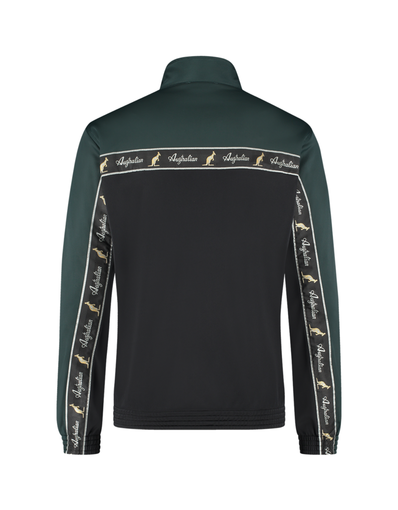 Australian Australian Duo Track Jacket with tape (Woods Green/Black)