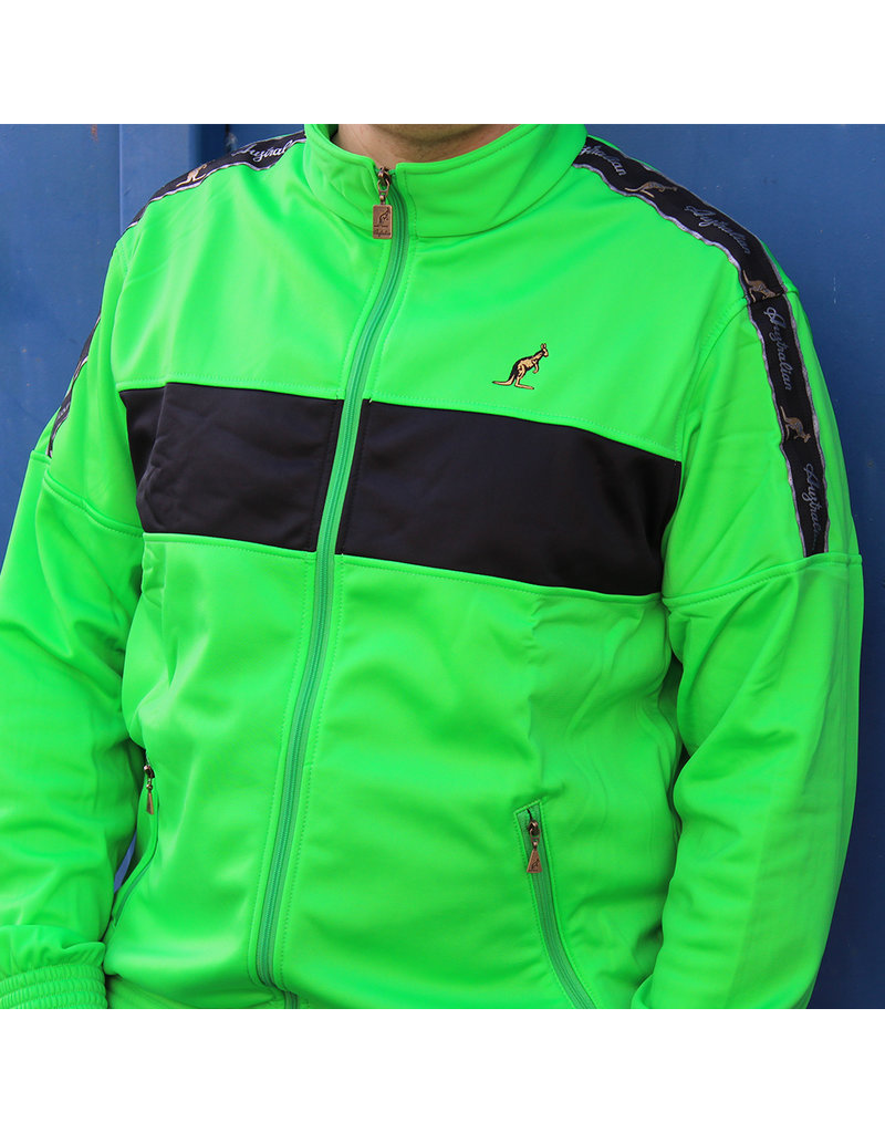 Australian Slim Fit Veste De Survêtement 'Kawasaki Green/Black