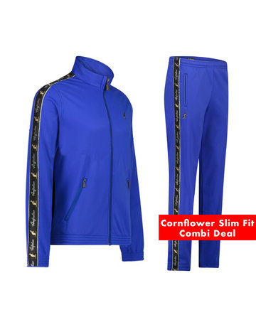 Australian Australian Slim Fit Jacket + Slim Fit Broek (Cornflower/Cornflower)