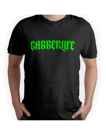 Gabberwear Gabberlife T-shirt (Black/Neon Green)