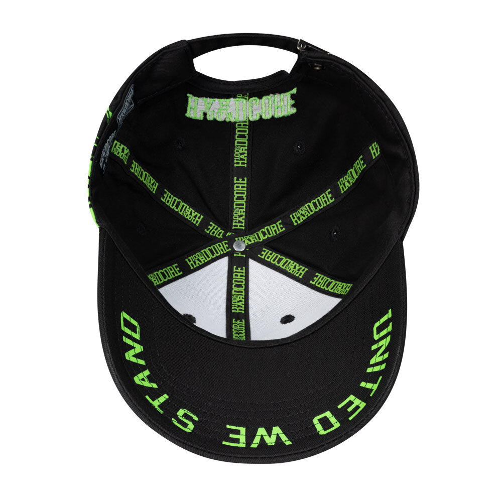 100% Hardcore 100% Hardcore Cap 'United We Stand' (Neon Green)