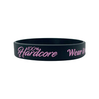 100% Hardcore Wristband 'Wear it Pink'