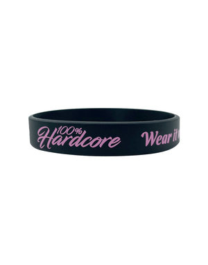 100% Hardcore 100% Hardcore Wristband 'Wear it Pink'