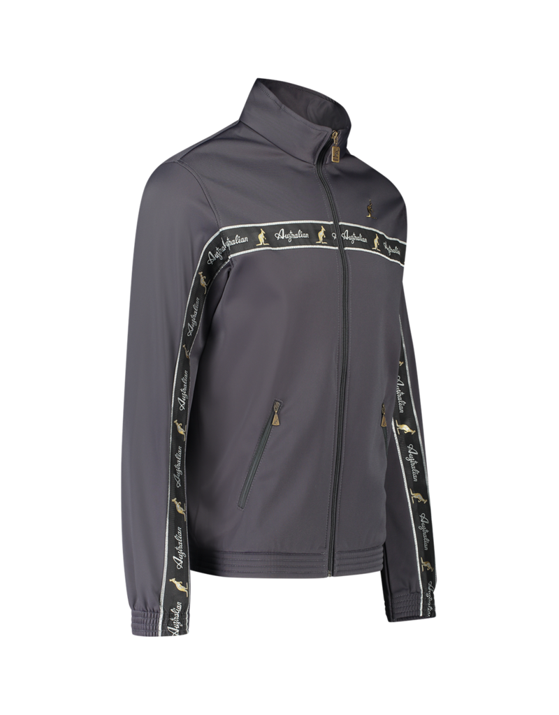 Australian Australian Uni Trainingsjacke mit Streifen (Titanium Grey/Black)