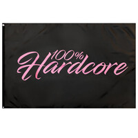 100% Hardcore Vlag 'Pink Pride'